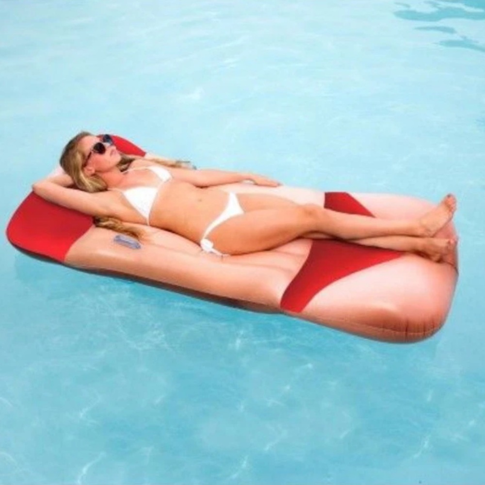 Pool Candy Hot Bod Beach Babe Pool Float Inflatable Raft Lounge GR8 Guy Gift NIB
